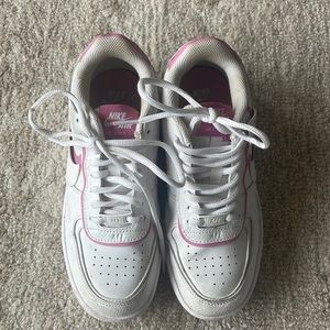 Nike pink Air Force ones